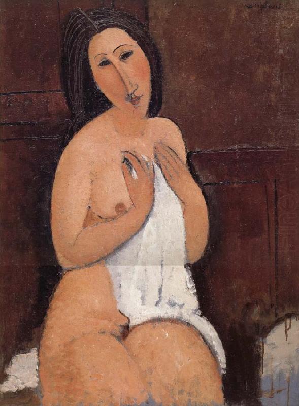 Nu assis a la chemise, Amedeo Modigliani